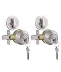 Oe) Gobrico Satin Nickel Keyed Single Cylinder Deadbolts Door Locks FC22. Fixed Price $24.95.