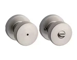 Kwikset Pismo Round Matte Black Bed/bath Door Knob Featuring Microban. Fixed Price $15.99.