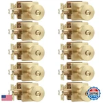 Probrico Bulk Privacy Door Knobs Interior 10 Pack Brushed Gold Square Panel. Fixed Price $271.98.