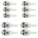 Brushed Nickel Privacy Door Handle 10 Pack Easy Install Adjustable Latch. Fixed Price $161.90.