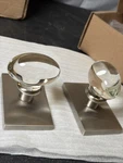 Emtek 5052HTUS15 Dummy Rectangular Rosette Windsor Glass Knob Satin Nickel. Fixed Price $90.00.