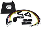 Sports Resistance Band Set - Handles, Ankle Straps, Door Anchor, Carrying Bag. Fixed Price $32.95.