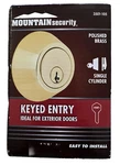 Mountain Security Deadbolt Easy Install Keyed Entry Polished Brass 3501-105 New. Fixed Price $24.50.