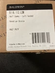 Baldwin 5116112LDM Left Hand Dummy Door Lever With 5070 Rose - Venetian Bronze. Fixed Price $125.99.