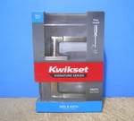 Kwikset Signature Series Perth Bed & Bath Door Lever Handle Satin Nickel New!. Fixed Price $22.00.