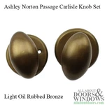 Pre Owned Ashley Norton Carlisle Knob Set Passage Door Handles. Fixed Price $75.99.