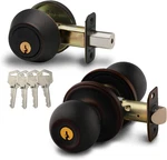 BKDB141TB Ball Door Knob Keyed Alike With Deadbolt Combination, Tuscan Bronze. Fixed Price $49.74.