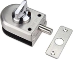 Glass Door Lock 304 Stainless Steel Knob Sliding Gate Floor Latch Single Bolt Ke. Fixed Price $24.94.