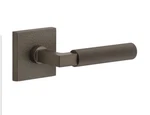 Viaggio 628292 Quadrato Leather Rosette Contempo Fluted Lever, Titanium Gray. Fixed Price $50.00.