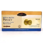 Design House, 782748, Tulip 2-WAY Adjustable Privacy Door Knobs, Polished Brass. Fixed Price $19.99.