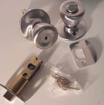 RIZ-20, Privacy Lock, US26D, Satin Chrome, Cal-royal Products. Fixed Price $12.99.