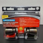 Master Lock Bed & Bath Turn Doorknob Adjust 1-3/8IN 1-3/4IN Antique Brass. Fixed Price $11.99.
